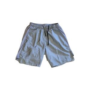 Nike Dri‎ Fit Shorts Womens Sz S Gray Zipper Pocket Workout Athleisure Running